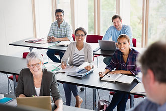 Students and Teacher in Classroom