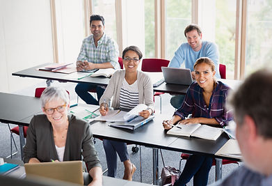 Students and Teacher in Classroom