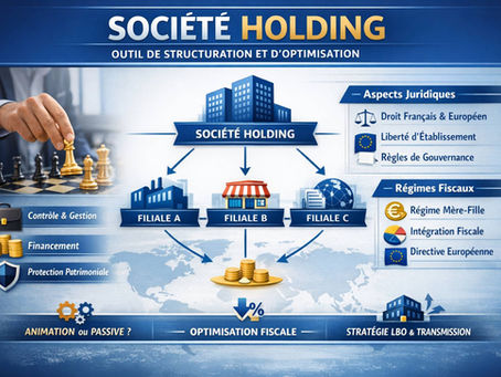 La société holding : boîte à outils stratégique du dirigeant et de l’investisseur