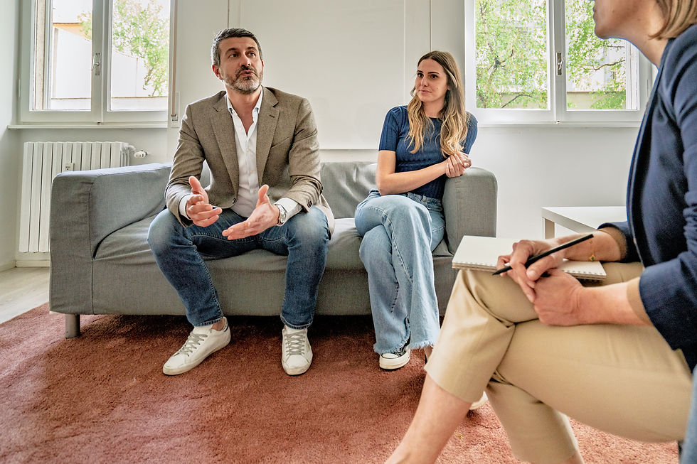 A couple seeking intimacy coaching