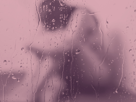 A woman overwhelmed with shame
