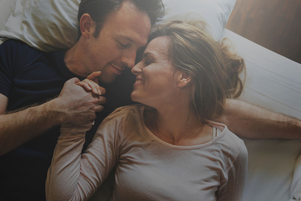 A couple being intimate