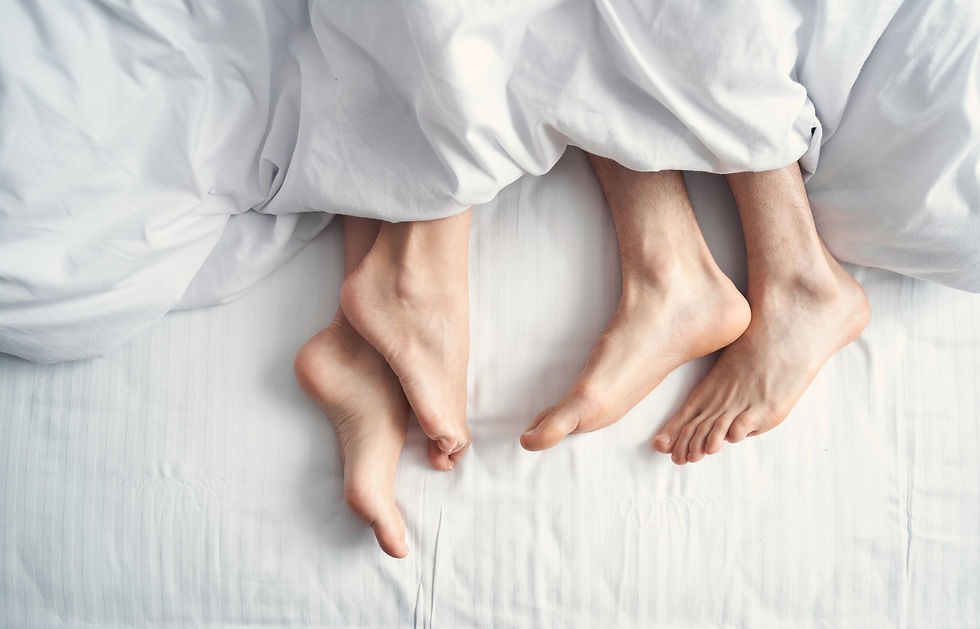 Cozy mornings spent together under warm sheets.
