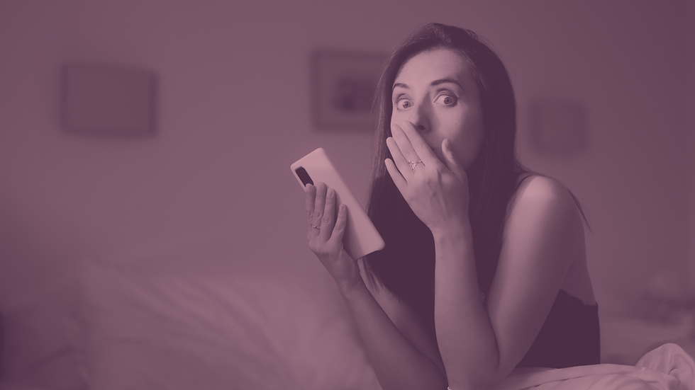 A woman reading an intimate text