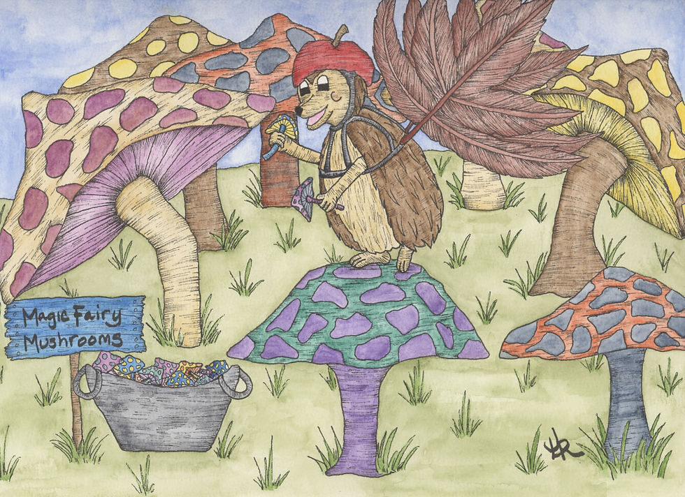 Harriett Hedgehog Mushroom Fairy