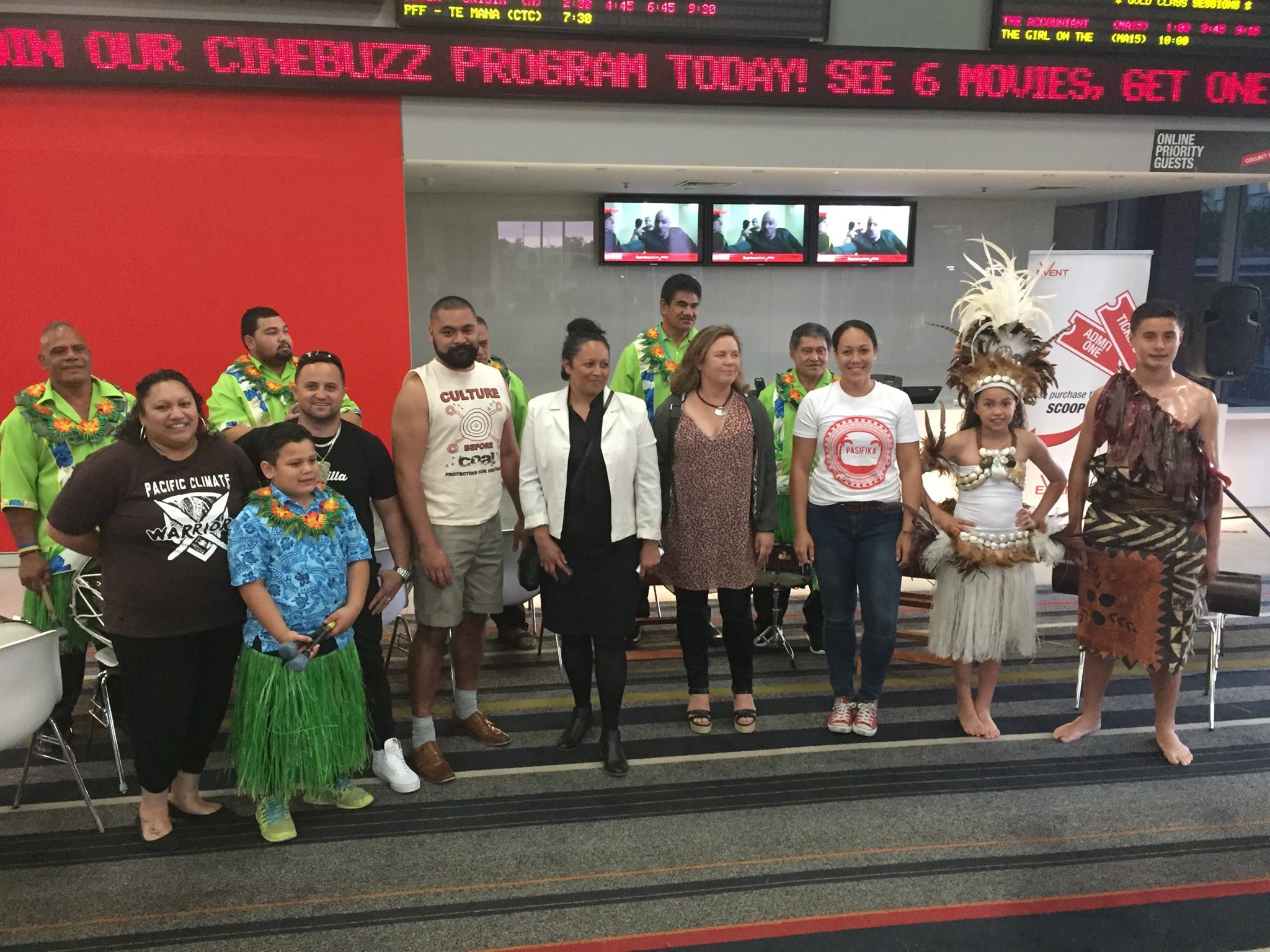 Screening of TE MANA O TE MOANA at Campbelltown with the drummers of Reef Thunder. #pasifikafilmfest