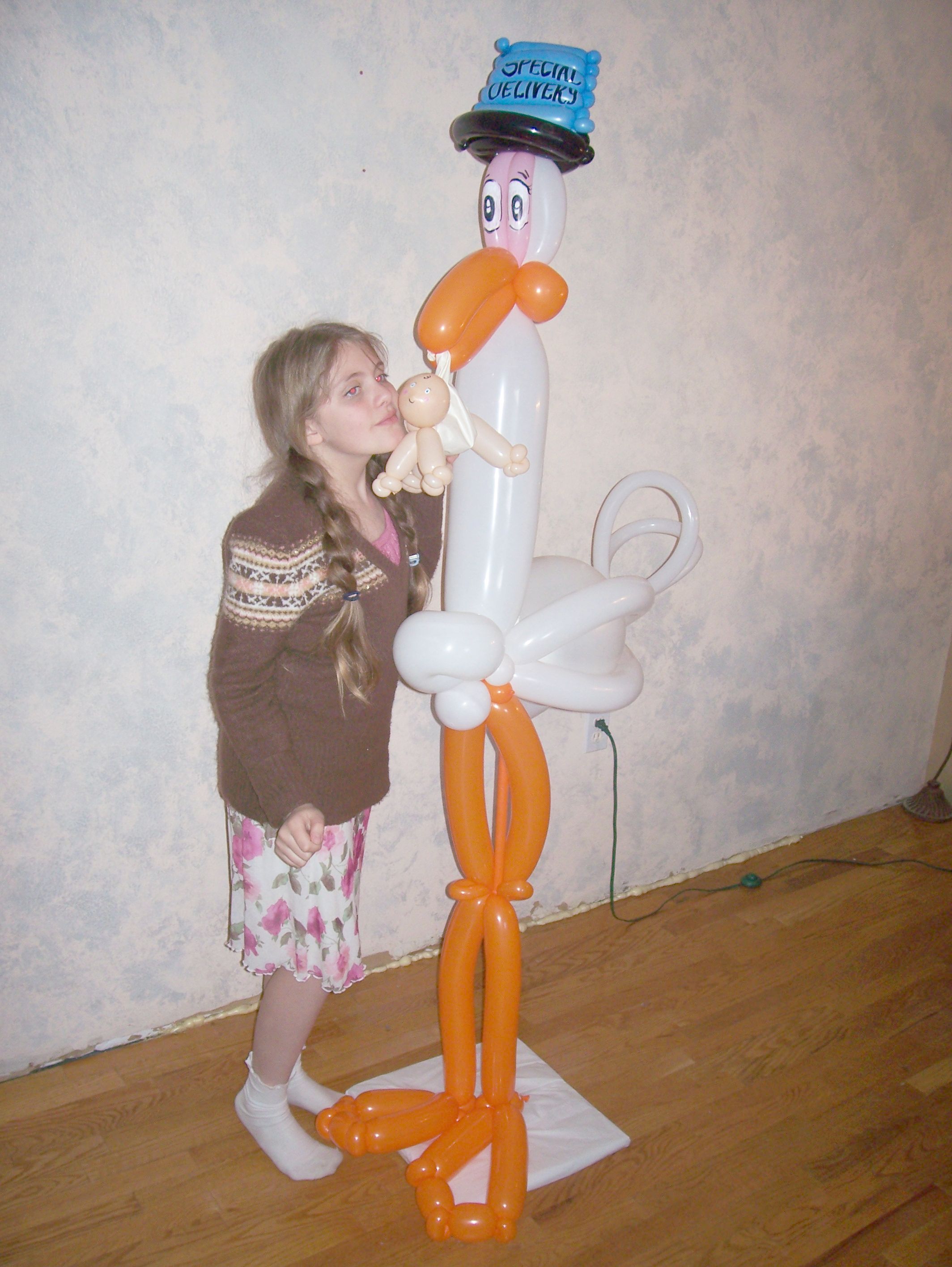 Stork baby shower Denver Balloon Decor Delivery