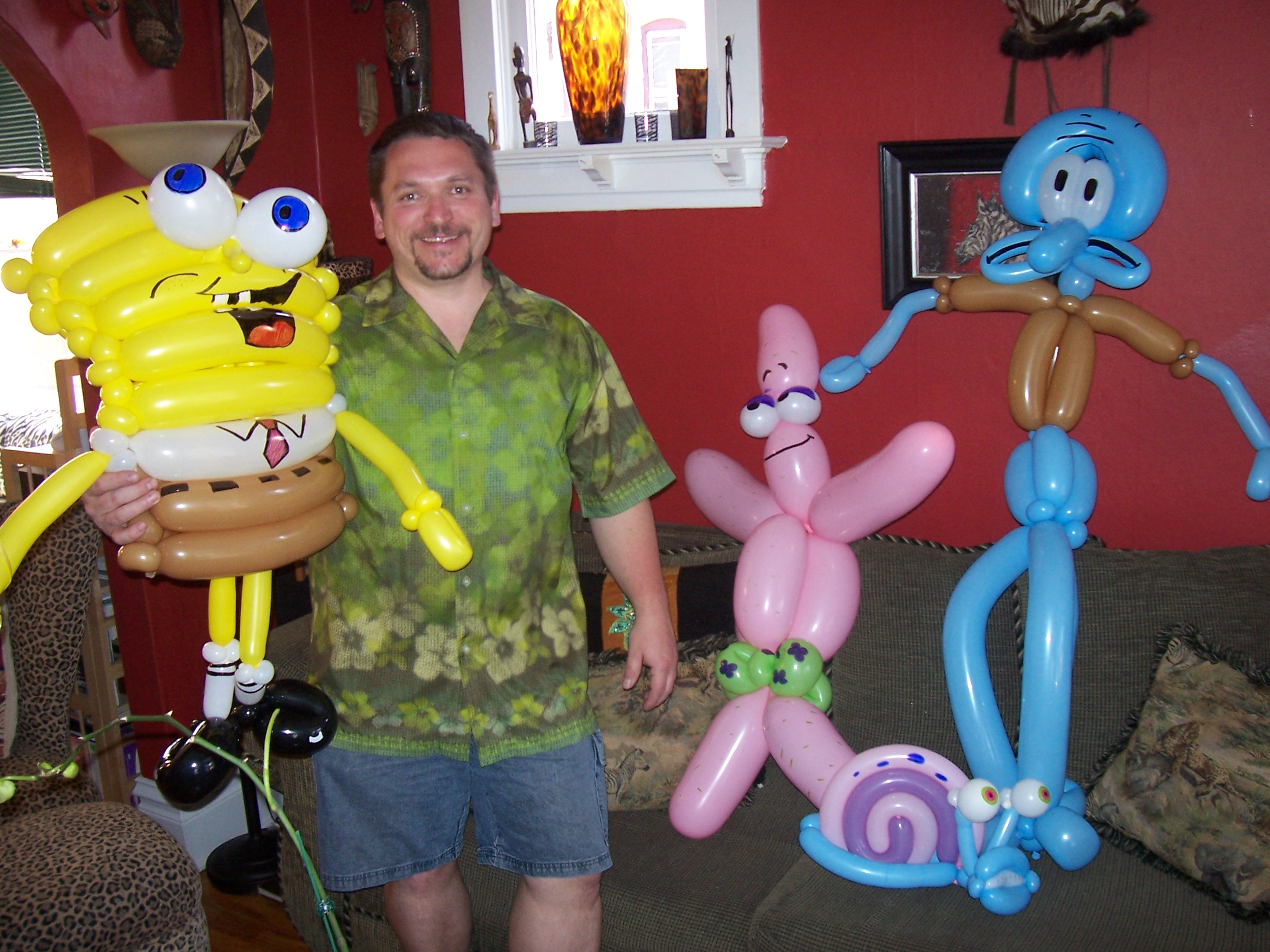 Sponge bob squidward Patrick balloon Denver Delivery Decor