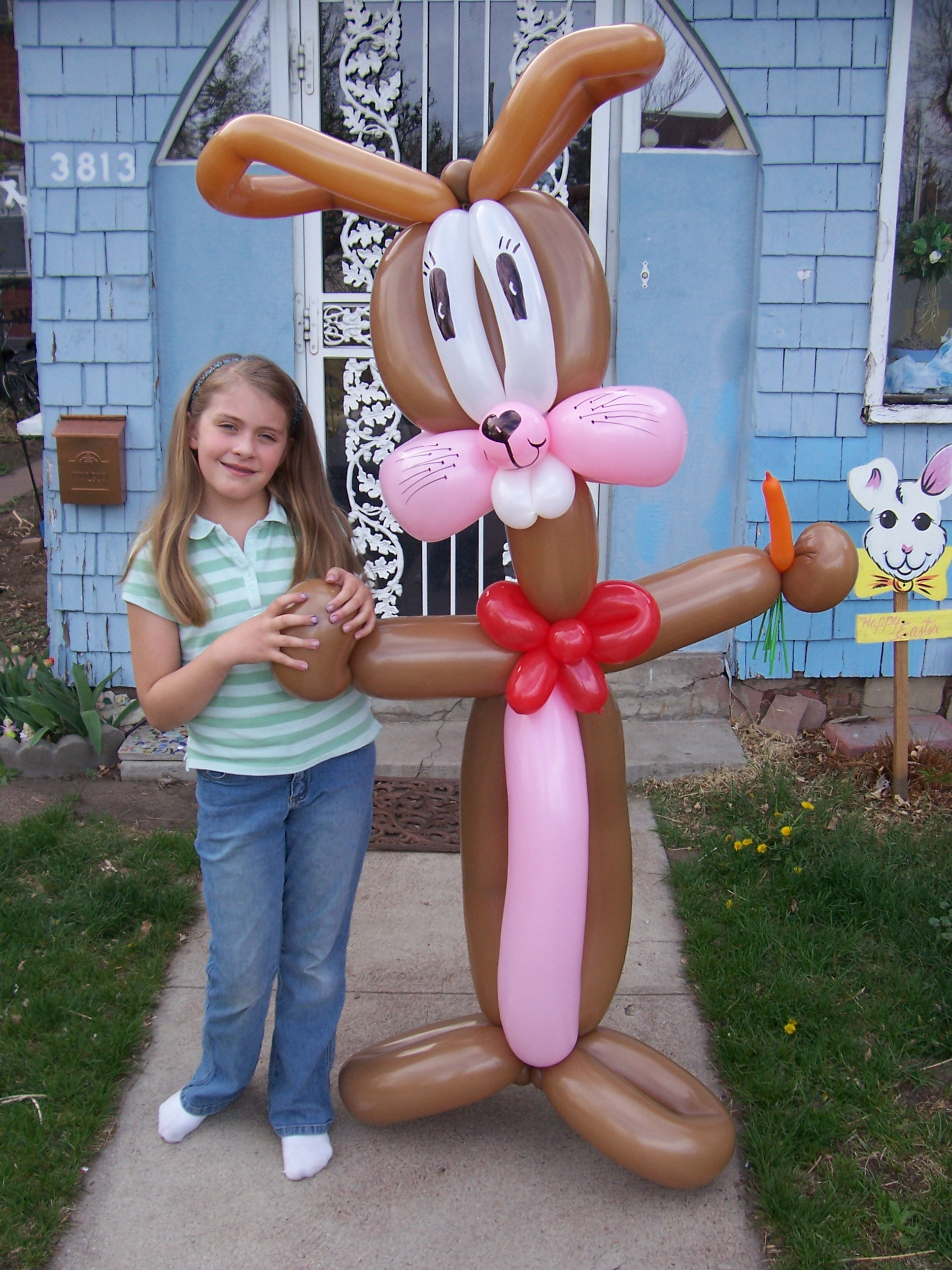 Easter Bunny Rabbit balloon Denver Delivery Decor