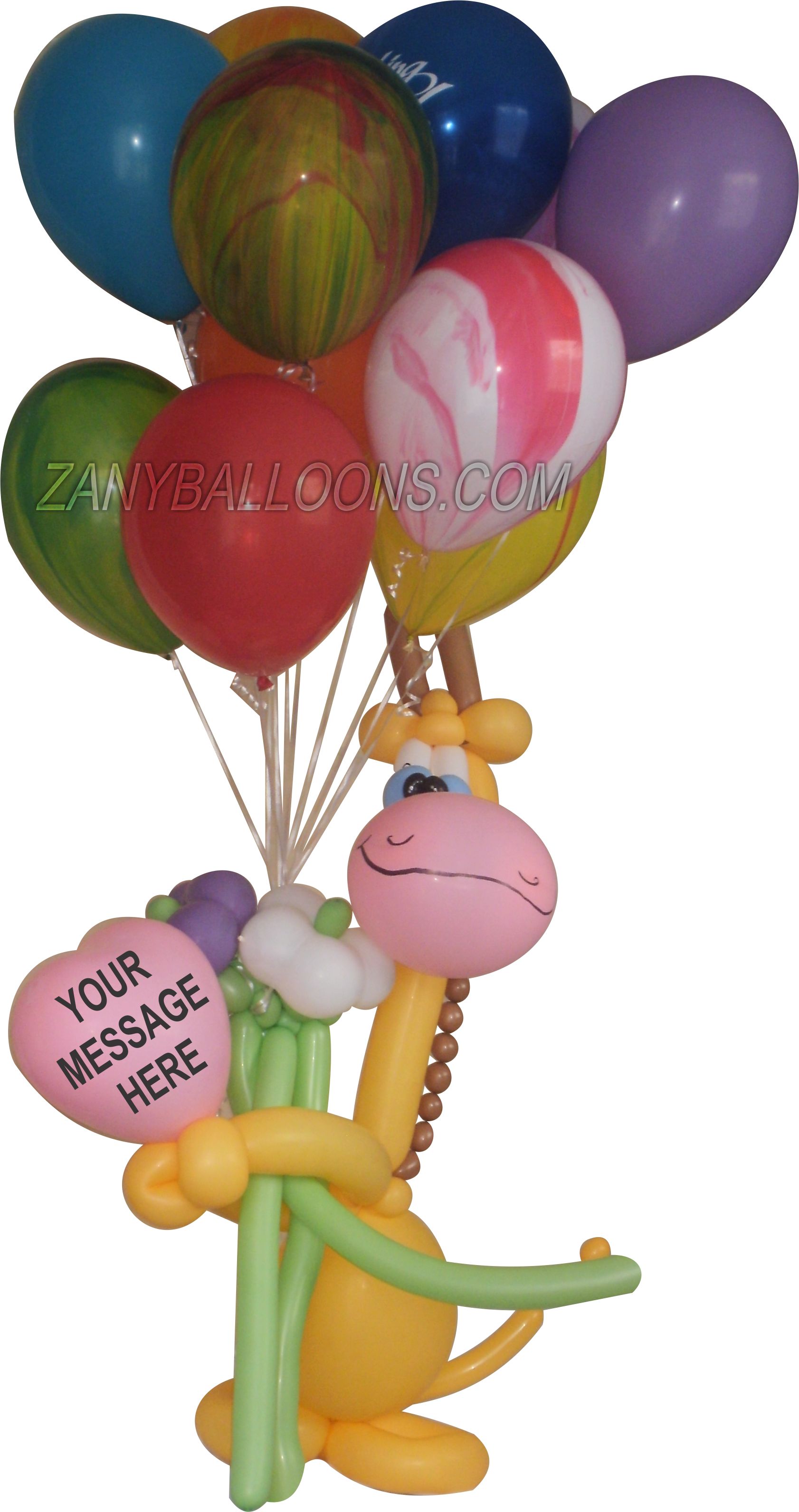 Giraffe Denver Helium Balloon Delivery