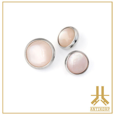 Cabochon 3mm Nacre Rose