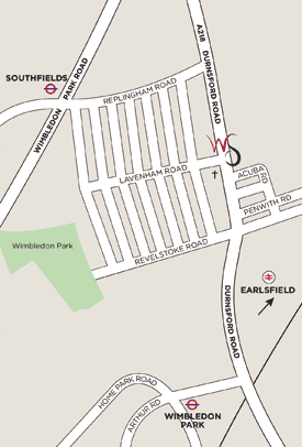 St. Barnabas Church, Southfields map