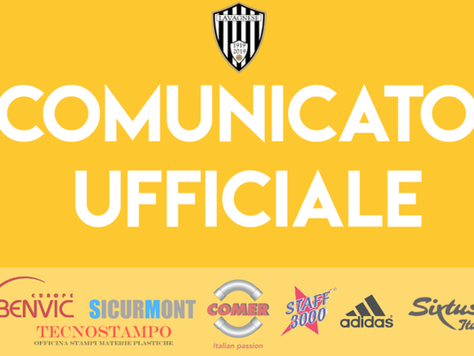 Comunicato Ufficiale: formalizzata l'iscrizione al prossimo Campionato Nazionale Dilettanti.