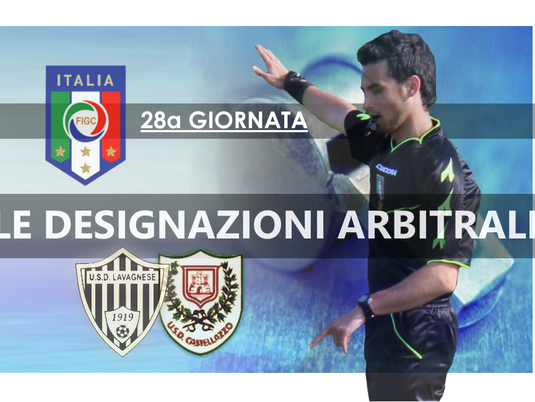 Serie D: le designazioni della 28^giornata.
