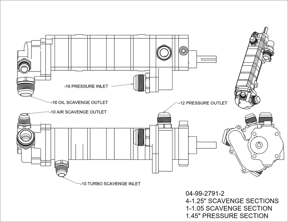 Thumbnail: LS Race, Z-Body 5th Gen. Camaro, 6-Stage With Air/Oil Separator & Turbo Scavenge