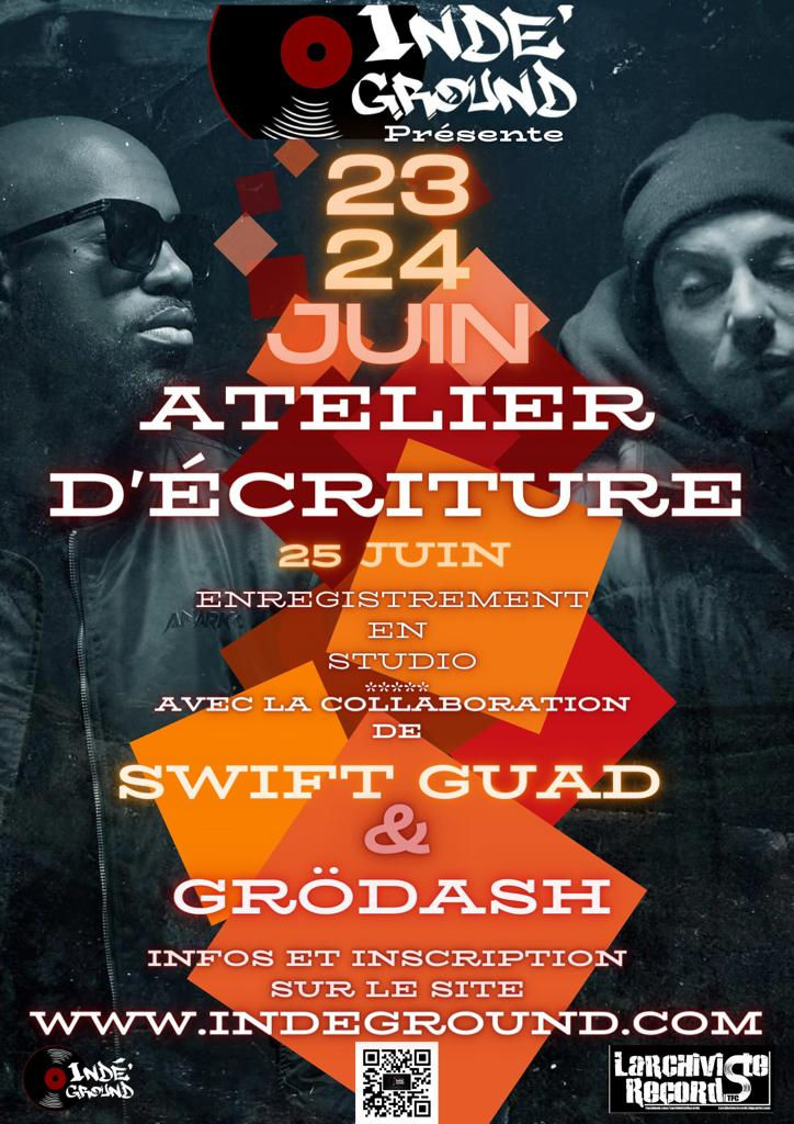 Atelier d'écriture Indé'Ground