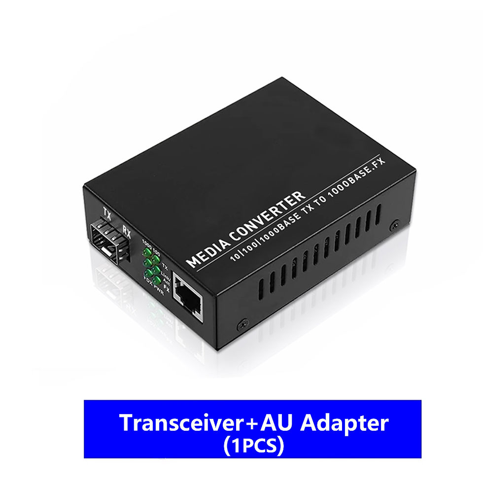Thumbnail: ZoeRax SFP LC SingleMode Fiber to RJ45 Ethernet Media Converter Gigabit Fiber