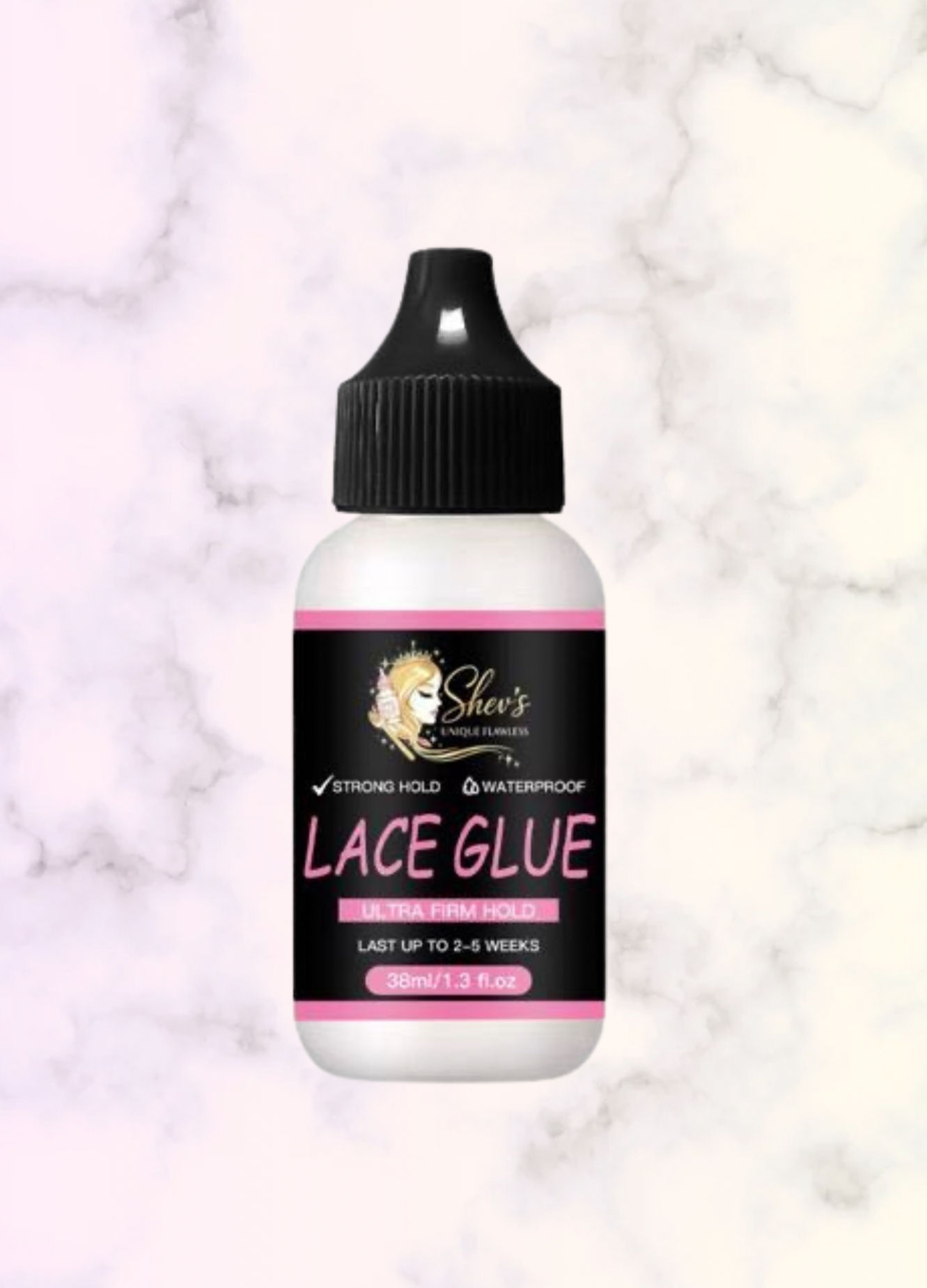 Shev's Unique Flawless Wig Glue, Waterproof, Invisible Bonding 1.3 Ounce