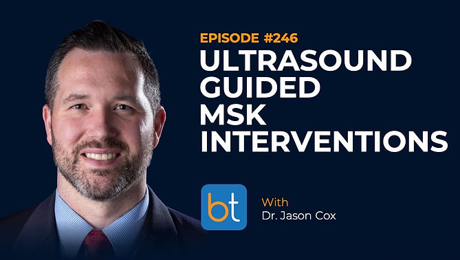 Ultrasound Guided MSK Interventions with Dr. Jason Cox on the BackTable VI Podcast
