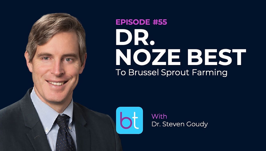 From Founder & CEO of Dr. Noze Best to Brussel Sprout Farming with Dr. Steven Goudy, Dr. Eric Gantwerker on the BackTable ENT Podcast