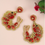 Thumbnail: Prawn Beaded Earrings