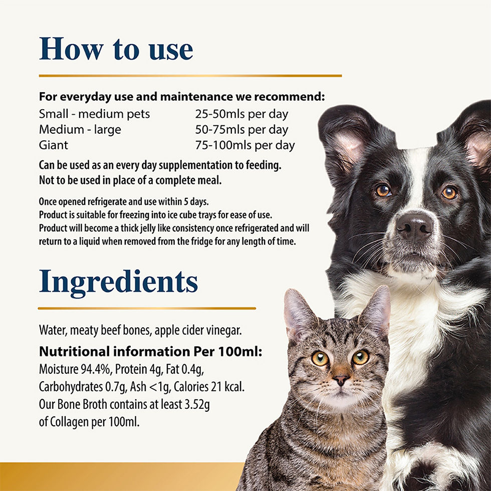 Karnlea Beef Bone Broth for dogs and cats