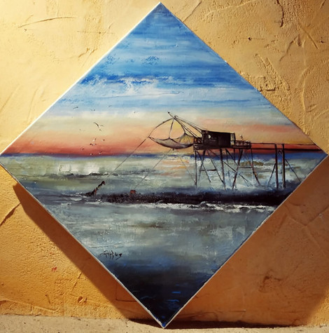 40X40 HUILE SUR TOILE (vendue)