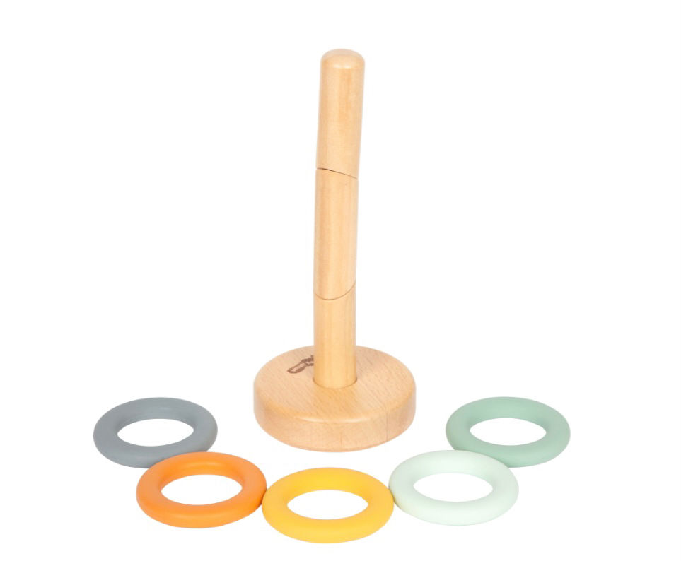 Thumbnail: Small Foot - Montessori - stapeltoren verticaal en horizontaal