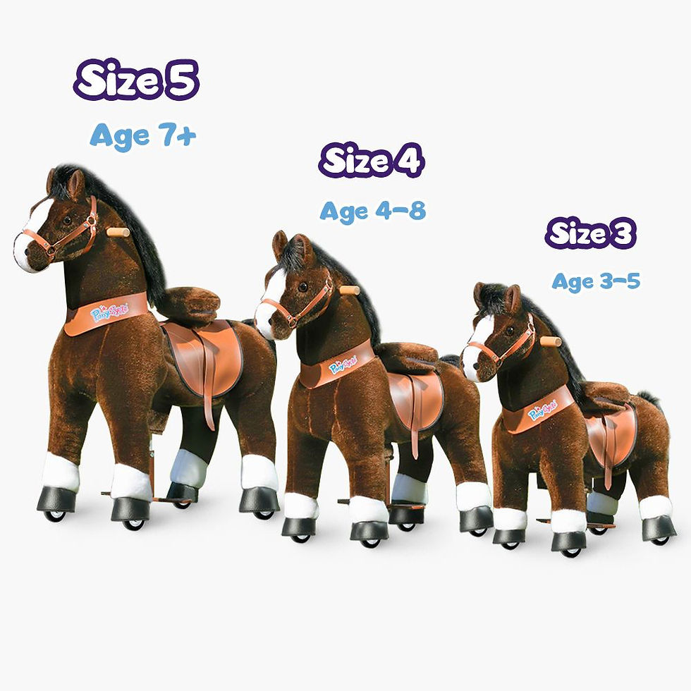Thumbnail: Pony Cycle - Pony met rem (4-7 jaar, max 40 kg, 85x39x89)
