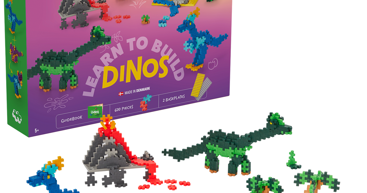 Plus Plus - Learn to build - Dinosaurussen (600 stuks)