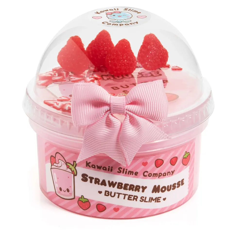 Strawberry Mousse Butter Slijm - Kawaii Slime