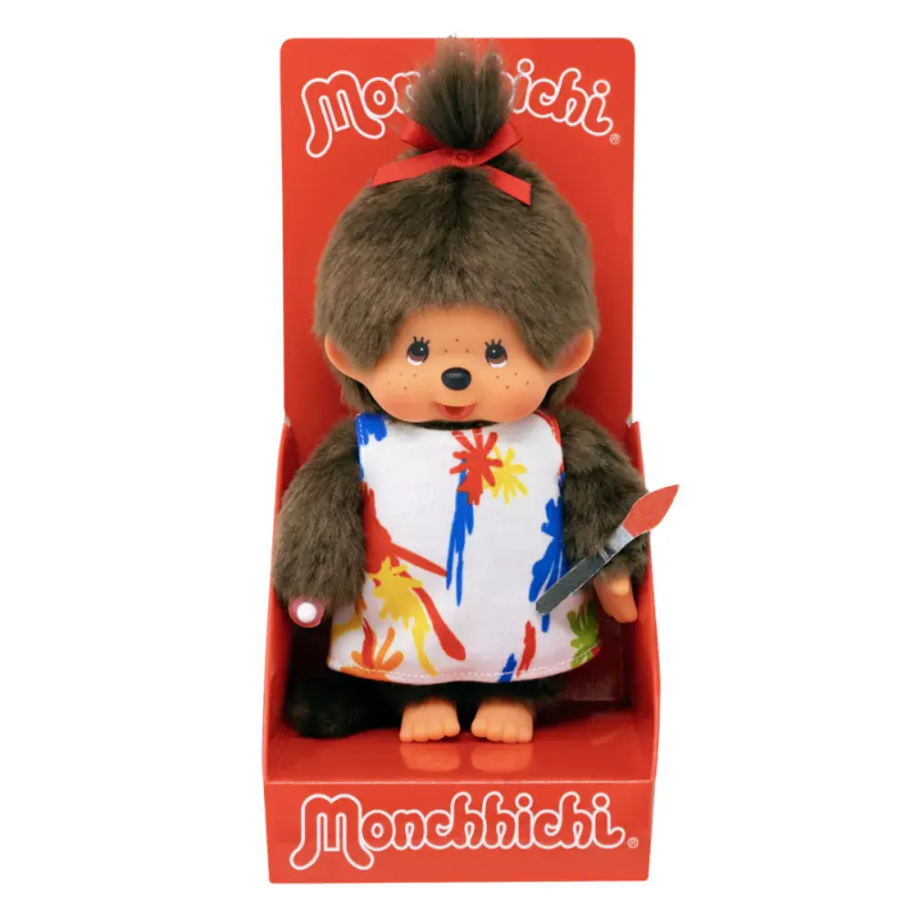 Monchhichi - meisje kunstenaar (20cm)