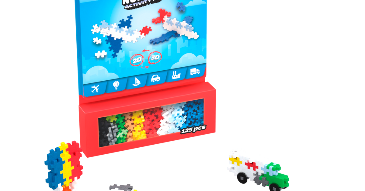 Plus Plus - Activity pad - Transport (125 stuks)