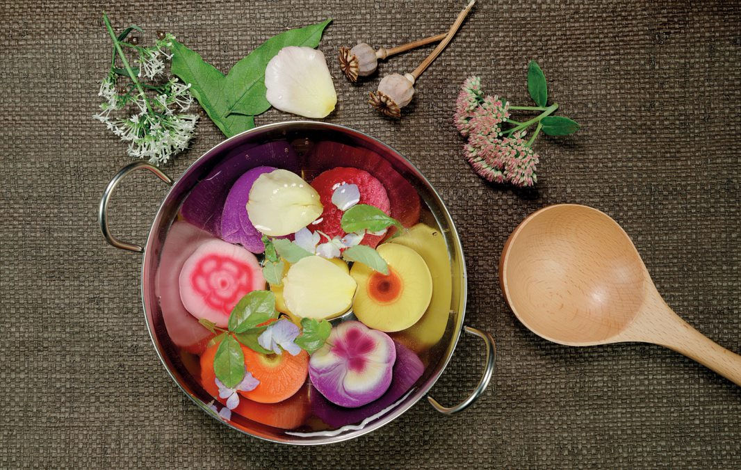 Tactiele stenen Bloemen Yellow Door