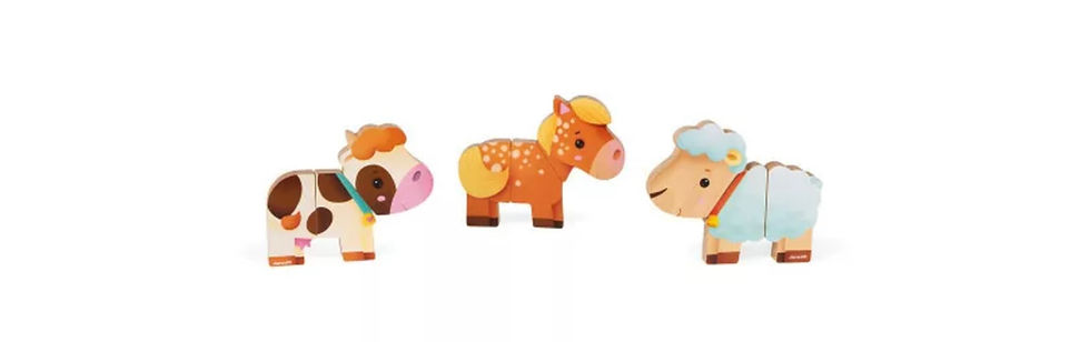 Thumbnail: Janod - magnetische boerderijdieren 