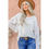 Thumbnail: Embroidered Waffle Knit Top