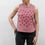 Thumbnail: Red Wildflowers Cropped Racerback Tank