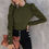 Thumbnail: Button Ruffle Long Sleeve Top 