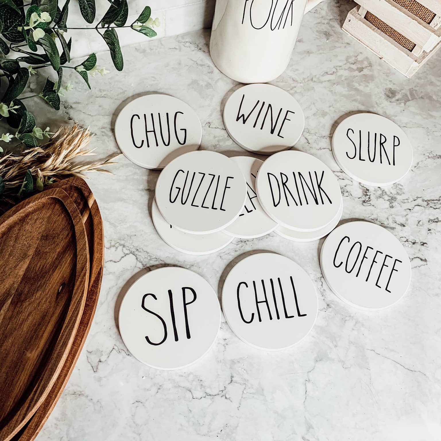 Decorative Ceramic Coasters