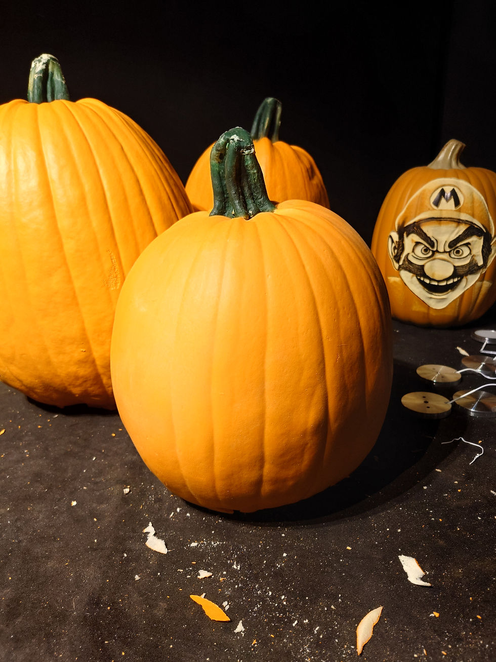 Thumbnail: 2 Foam Pumpkins (Bin Pumpkin)