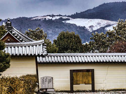 法華寺から若草山