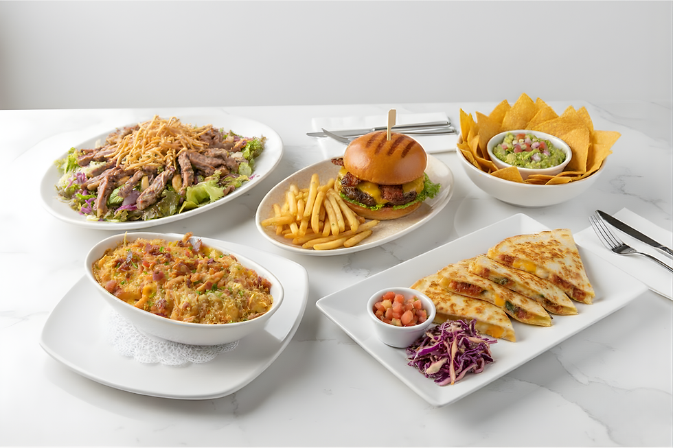Arranged Food and Objects
