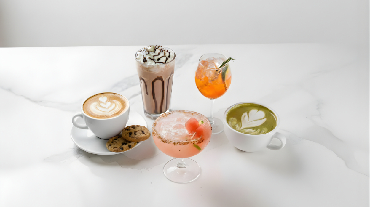 Arranged Food and Objects