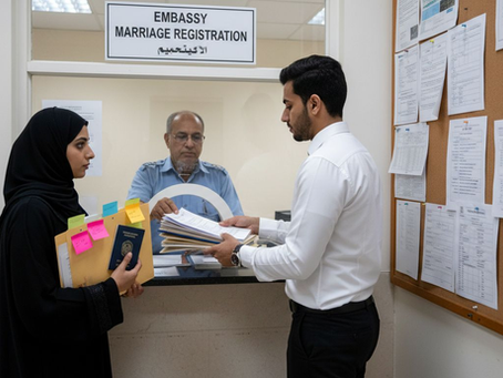 UAE couple submits marriage papers at embassy