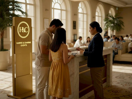 Filipino couple filing marriage paperwork at Dubai embassy