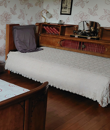 Lit cosy chambre Menneville à La Passagère