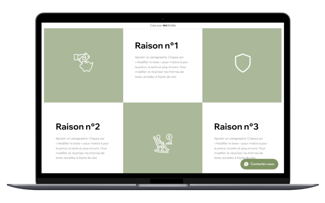 reason to subscribe page of the template