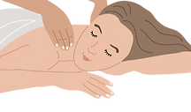 Illustration massage du dos