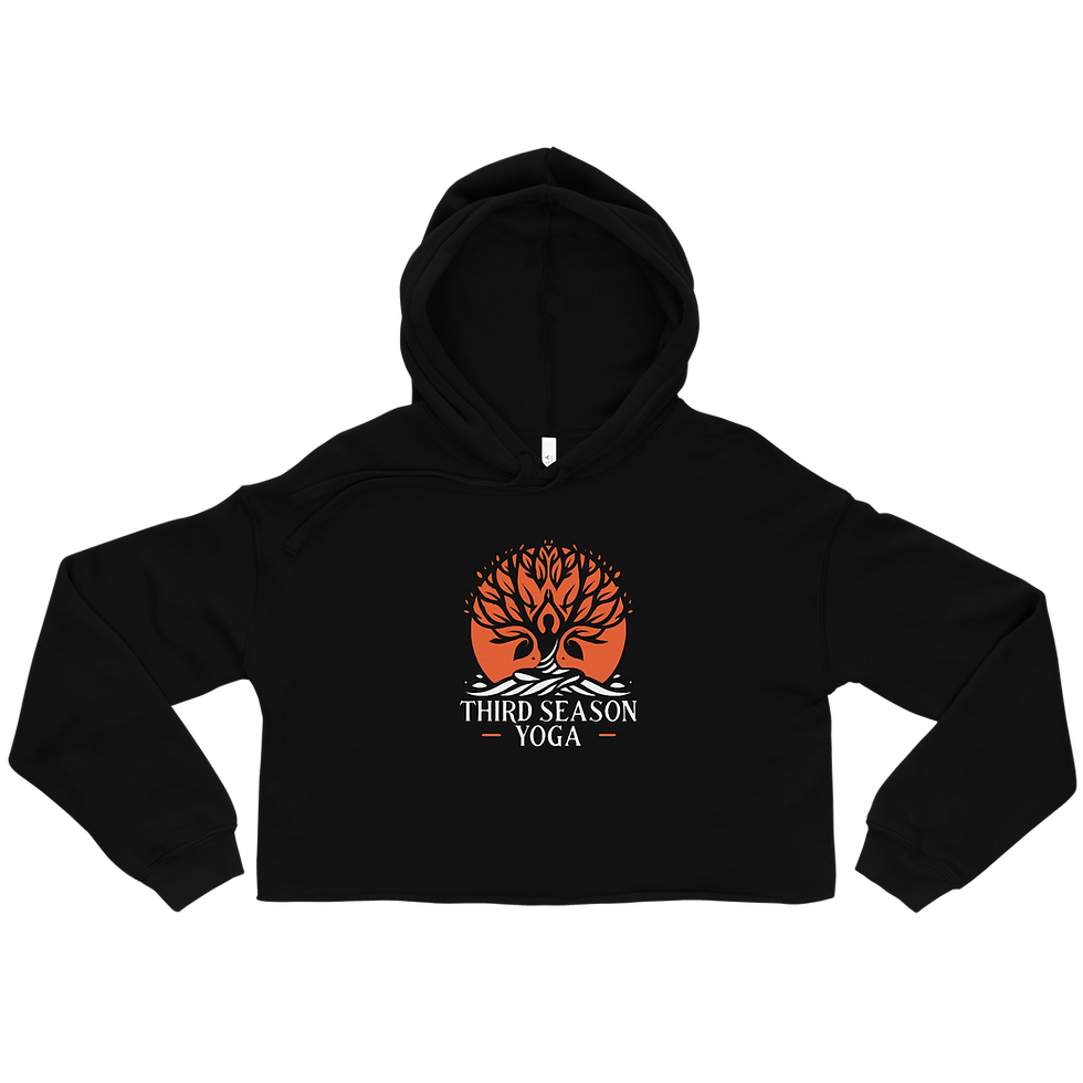 Thumbnail: Orange Logo Crop Hoodie