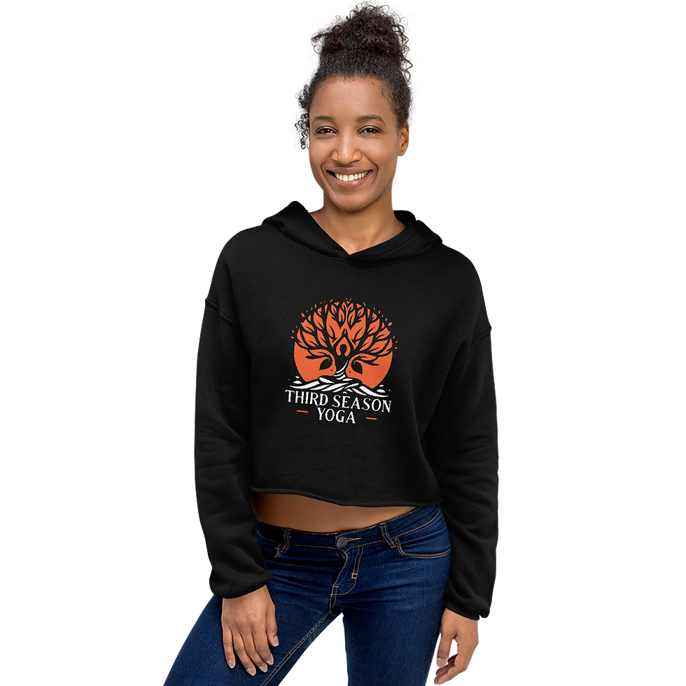 Thumbnail: Orange Logo Crop Hoodie